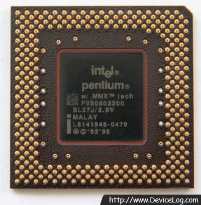Intel Pentium 200 MMX SL27J FV80503200 2.8V 200MHz CPU