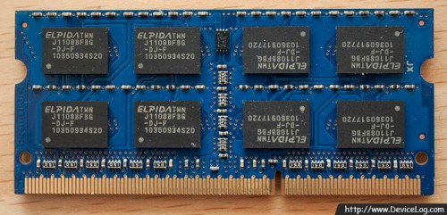 ELPIDA DDR3 2GB 2Rx8 PC10600-9-10-F1 Rear