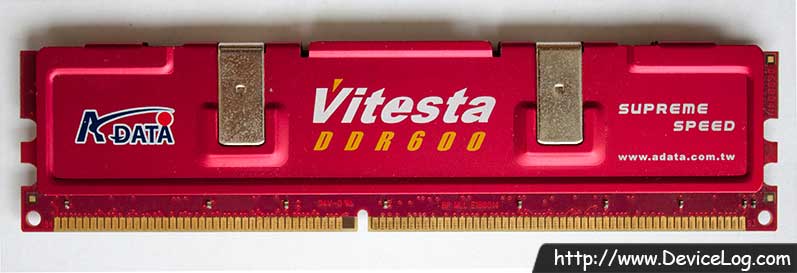 ADATA DDR600 Vitesta 512MB Module backside