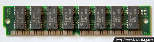 Hyundai 72pin 4MB EDO DRAM HYM532100AM-70 70ns Fast Page non-Parity SIMM