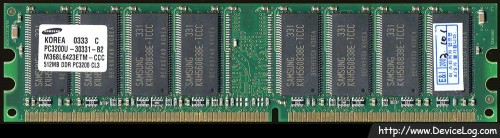 Samsung DDR 512MB PC3200U-30331-B2 CL3 (non-genuine RAM)