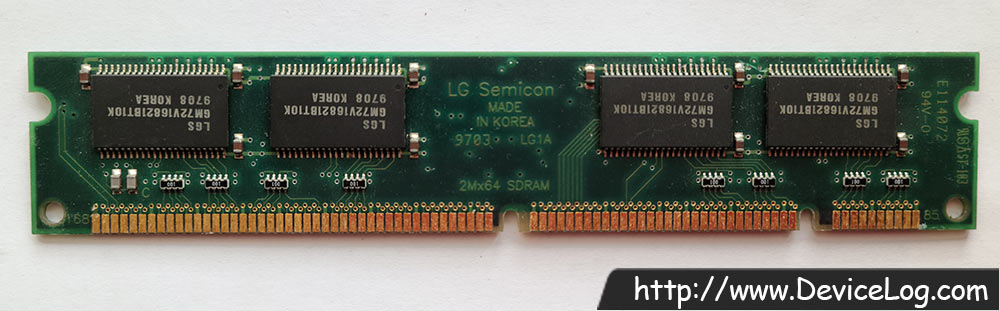 LG Semicon 9703 2Mx64 SDRAM 168pin DIMM